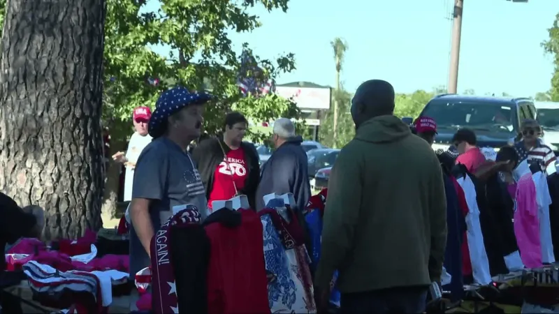 Supporters arrive early for Trump rally at Pitt-Greenville Airport