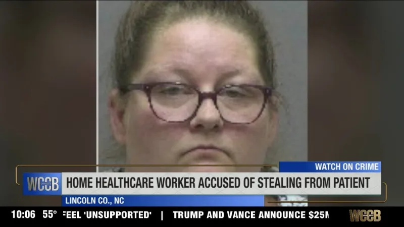 Lincoln Co. home healthcare worker accused of stealing from patient