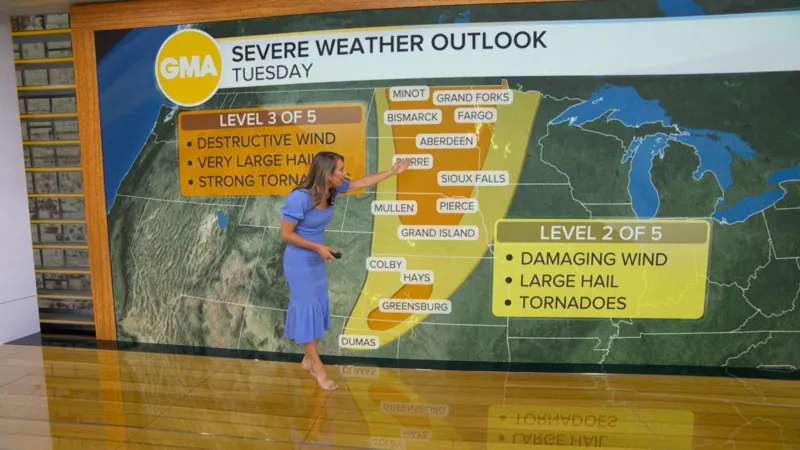 Flash flood threat as dangerous weather on the move