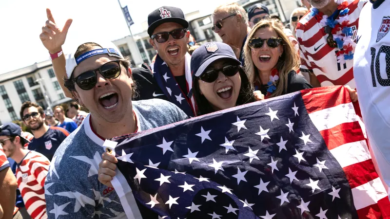 U.S. fans were out in full force ahead of the USMNT's first match of the 2026 FIFA World Cup