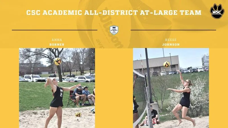 Borner, Johnson receive CSC Academic All-District Women's At-Large Team honors