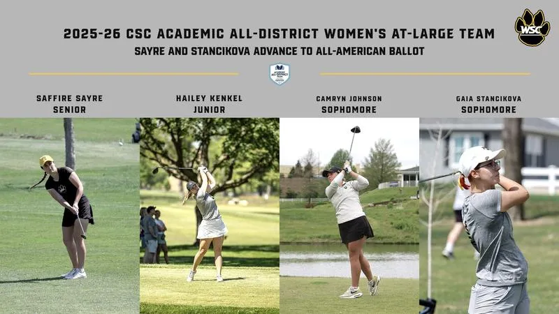 Four Wildcat golfers earn CSC Academic All-District Women's At-Large Team honors