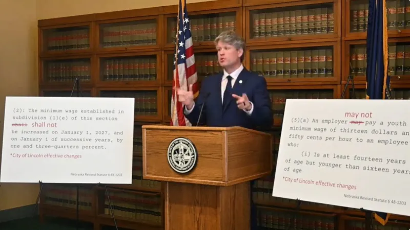 Hilgers Sues Lincoln Over City Minimum Wage Ordinance