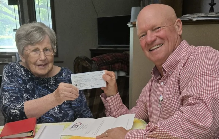 Odd Fellows donate to wildfire relief
