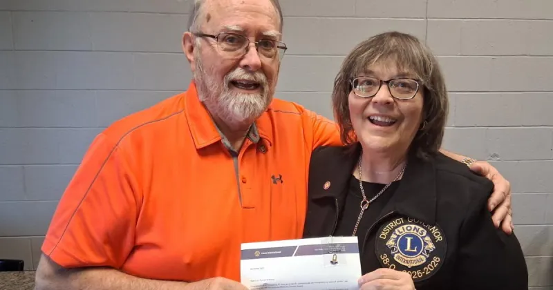 Lions district governor honors John C. Fremont Lions for years of service