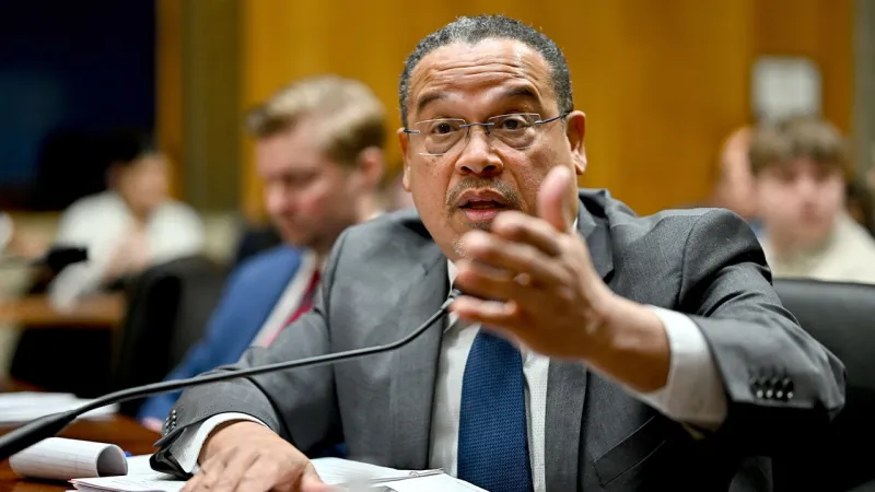 Minnesota AG Ellison lashes out when grilled on fraud scandal: 'I'm done talking to you'