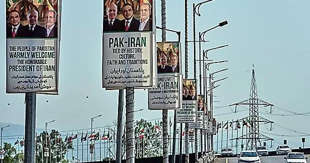 Iranian president lands in Pakistan as US-Iran teams work to finalize a war-ending deal