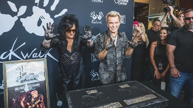 Billy Idol and Steve Stevens inducted into Guitar Center's Hollywood Rockwalk
