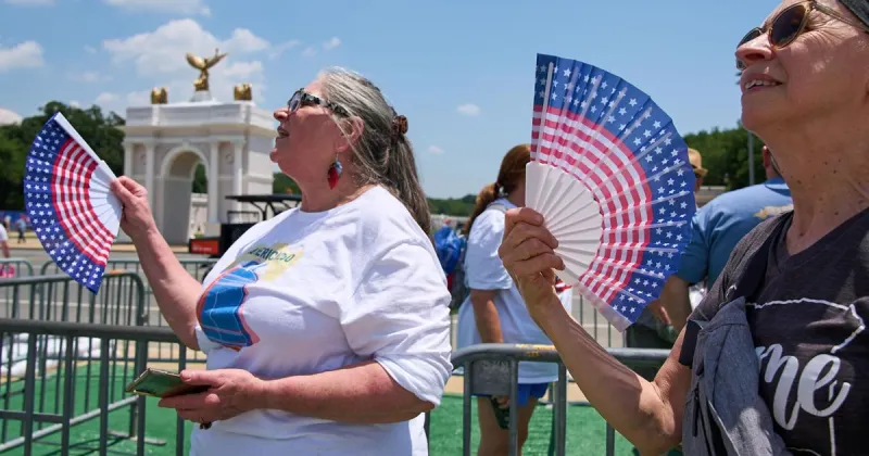 Finding freedom from the heat on July 4th will be a challenge in eastern U.S.