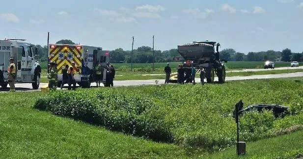 Meadow Grove resident injured in crash involving SUV and fertilizer spreader