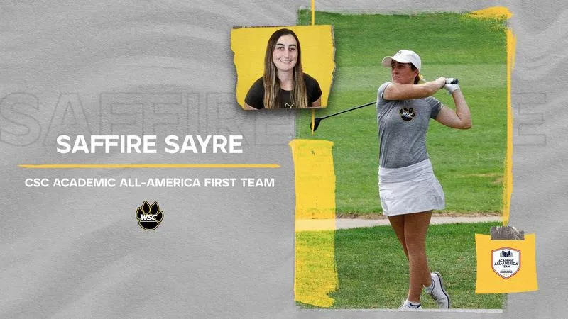Saffire Sayre first WSC women's golfer named CSC Academic All-America First Team