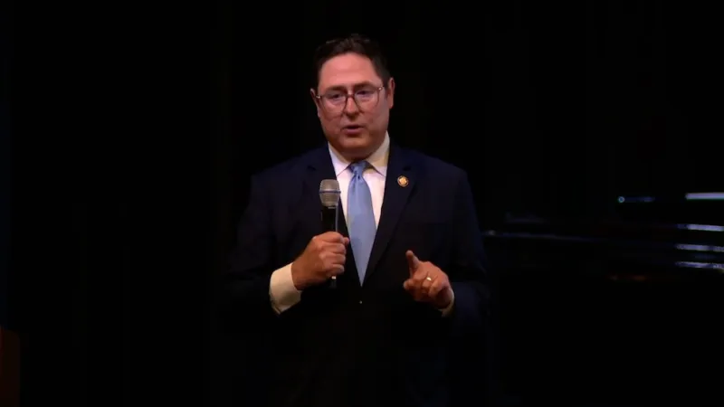 Republican Rep. Mike Flood meets angry crowd at Nebraska town hall