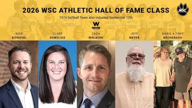 Wayne State athletics announces 2026 Hall of Fame Class