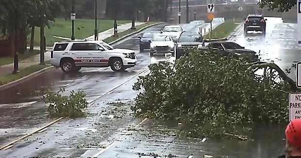 Philadelphia area digs out from damage left by a severe series of storms