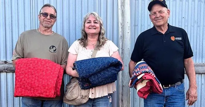 Four Madison County veterans awarded Quilt of Valor at Madison County Fair and Rodeo