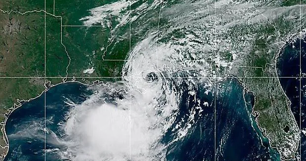 Beaches closed as Tropical Storm Bertha crawls along the Gulf Coast