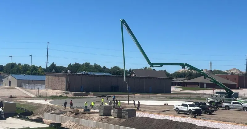 Gering track, area auditoriums remain under construction