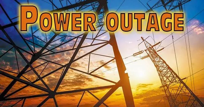 Localized downburst of wind causes power outage