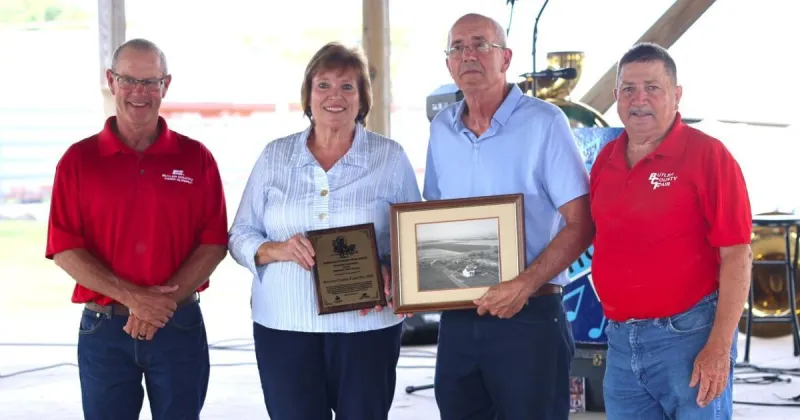 Weyand Farms celebrates 100 years with Pioneer Farm Award at Butler County Fair