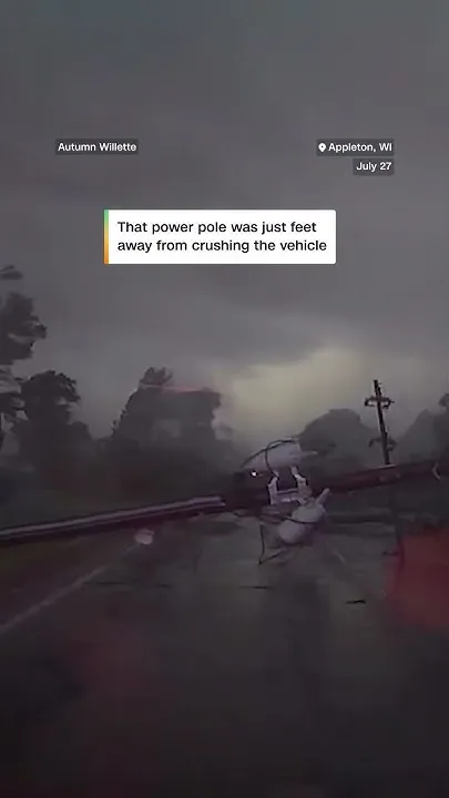 Driver Caught Inside Wisconsin Tornado as EF2 Touches Down Near Appleton (Video)