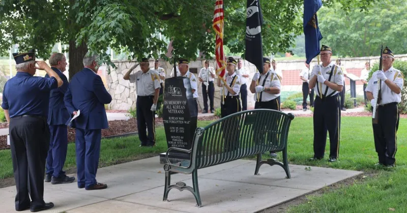 Veterans, family members celebrate Korean War memorial dedication at Pawnee Park
