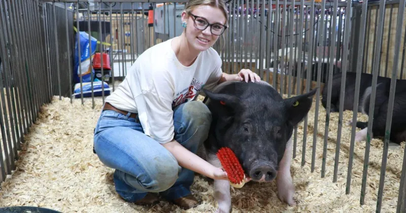 From stage to show ring: Scotts Bluff County Fair Teen queen sees hard work pay off with FFA titles