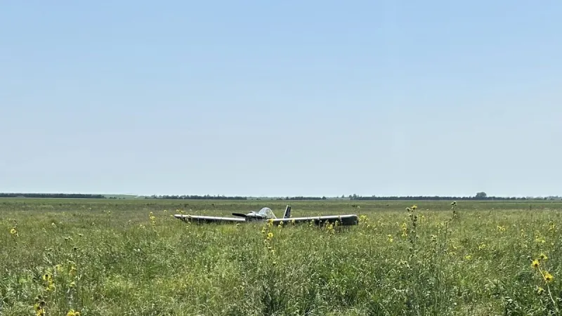 Pilot makes emergency aircraft landing in Harvard Waterfowl Production Area