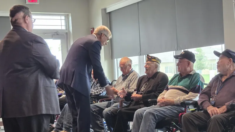 Lieutenant Governor Presents Korean War Recognition Coins In Kearney
