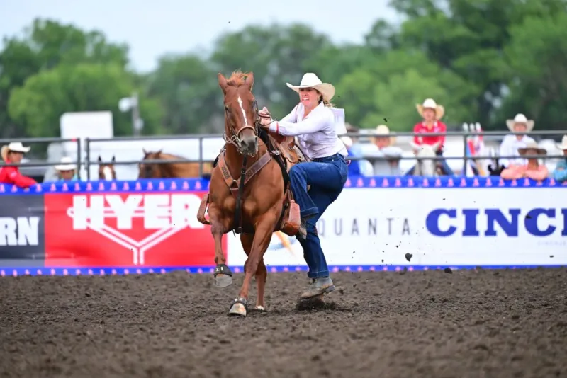 Wyoming's Hadley Thompson wins 4th overall world goat tying title