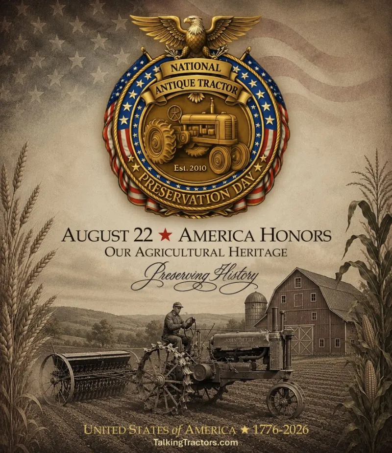 Antique Tractor Preservation Day observed annually on Aug. 22