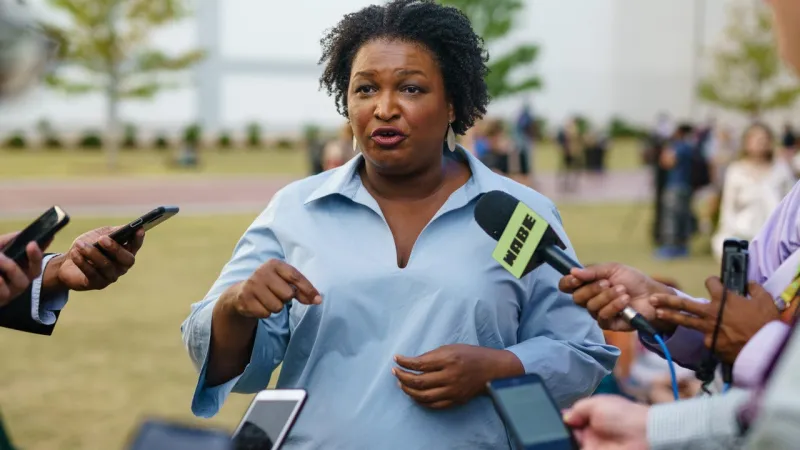 Stacey Abrams tells nodding Kamala Harris that southerners have lived under 'soft authoritarianism' since 1776
