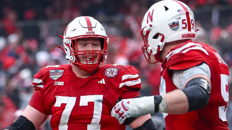 Nebraska has a healthy veteran OL emerging as one of fall camp's biggest stories