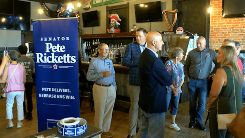 Senator Ricketts targets Dan Osborn at campaign event in Kearney