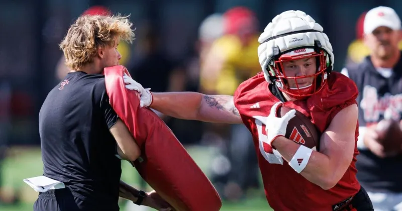 After offseason of position switch and recovery, Nebraska's Mac Markway pushing in camp