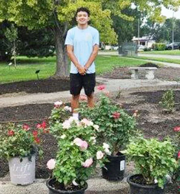 Teen restores Rose Klemm Memorial Garden