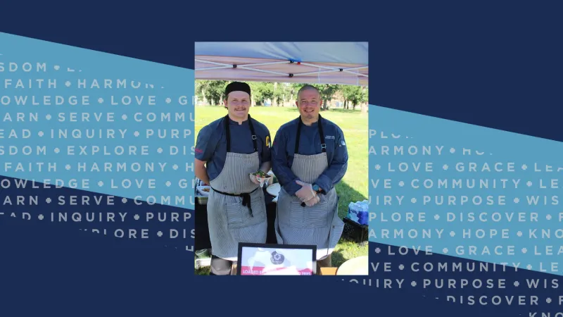 Concordia Nebraska places third in the Chartwells company meeting BBQ Challenge