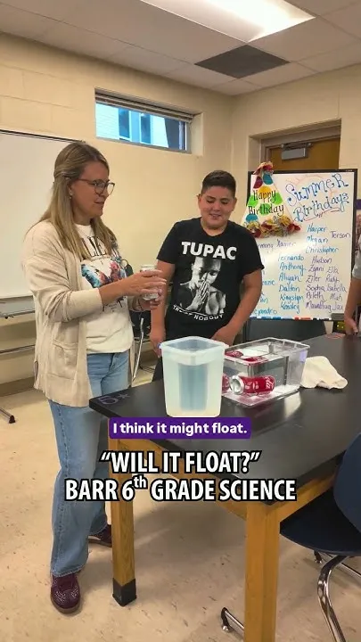 "Will It Float?!" - 6th Grade Science @ Barr Middle School (Video)