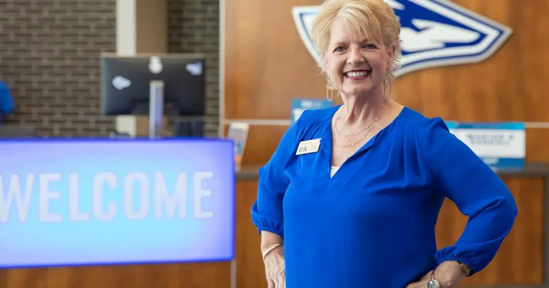 Patty Seevers is UNK's unofficial welcome mat