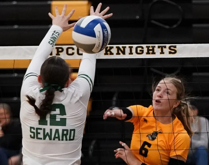 Lady Knights sweep Seward County to finish home tournament