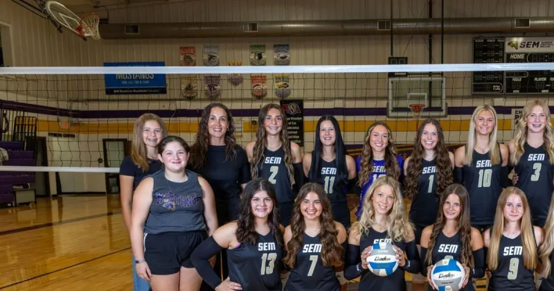 S-E-M volleyball drops home opener to Gibbon