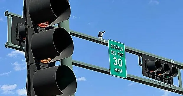 Some US cities have begun rewarding careful drivers with fewer red lights