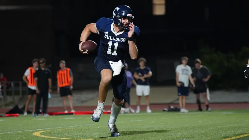 Stark shatters school record; Bulldogs kick off 100th season with wallop of Waldorf