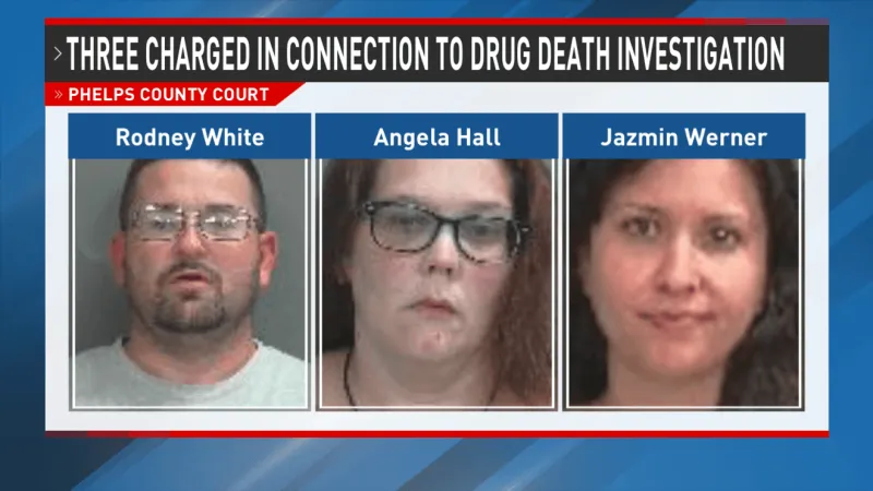 Three charged in connection to drug death investigation