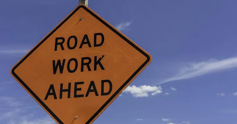 M Avenue is closed for water service installation