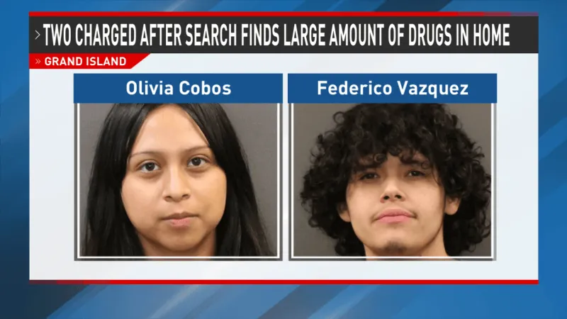 Two face drug charges after search finds large amount of drugs in Grand Island home