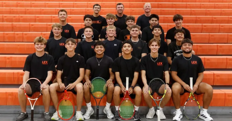 Lexington boys tennis finished fourth at Kearney Invite