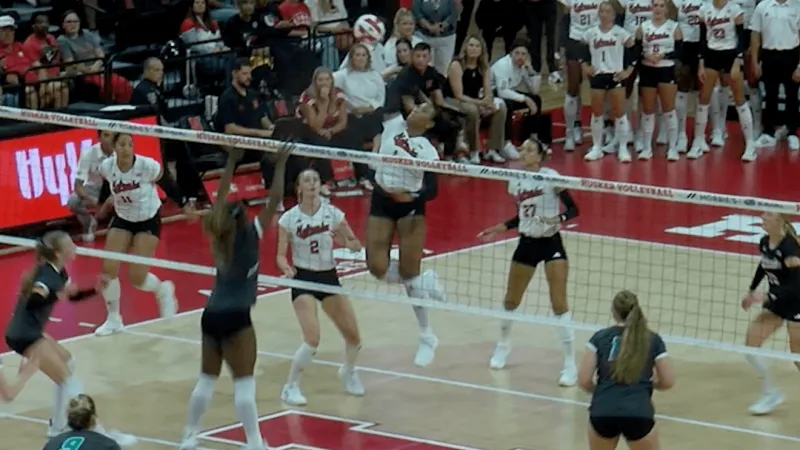 No. 1 Huskers Roll to Sweep in Home Opener