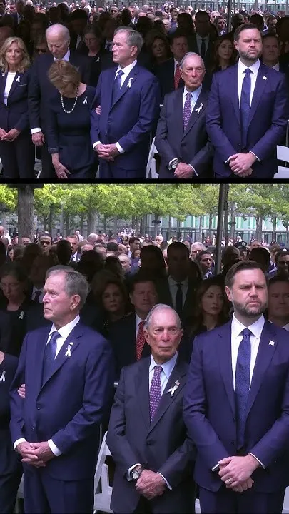 Former Presidents & VP Vance Mark Moment of Silence on 9/11's 25th Anniversary (Video)