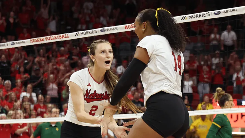 No. 1 Huskers Prevail in Top-20 Tussle with Baylor