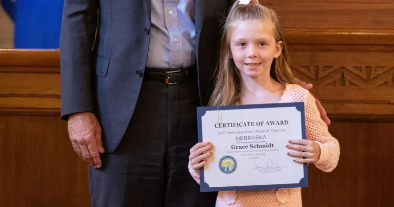 Artwork by Grand Island girl will be featured in Nebraska environmental calendar
